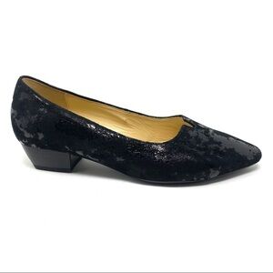 Gabor 95.130.60 metallic black suede pumps